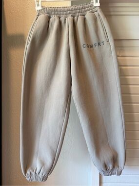 Comfort Kids Taupe Joggers – Cozy Elastic Sweatpants